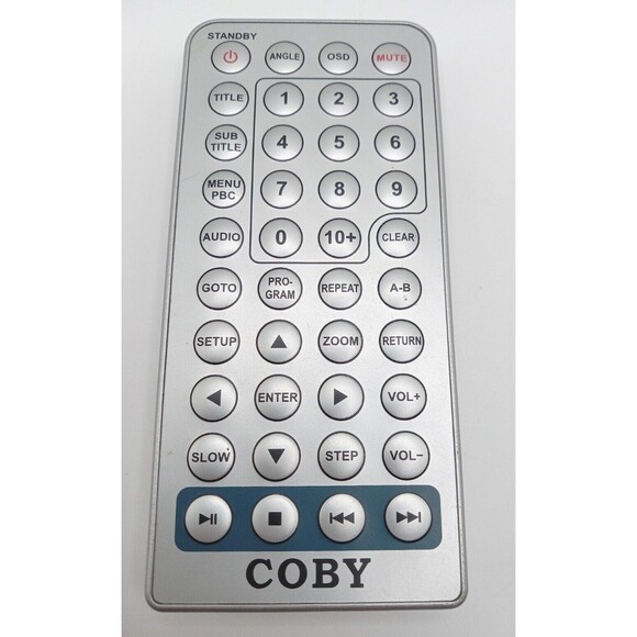 5/$25 COBY IECR03 DVD Player Video Audio Remote Control  DVD719 EUC - Picture 1 of 5